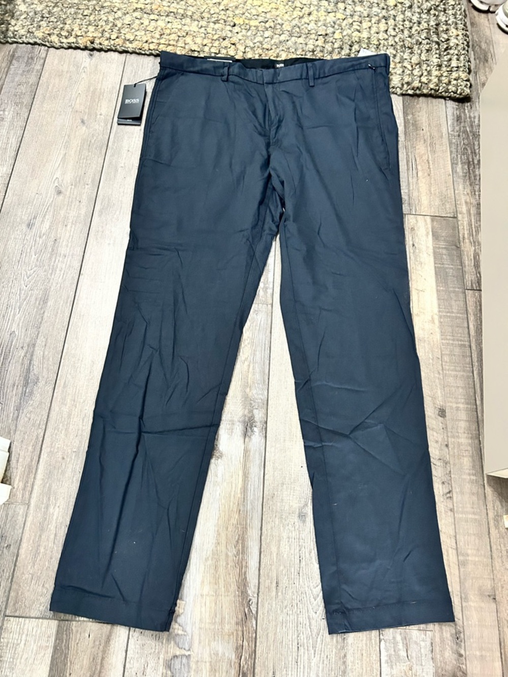 Hugo Boss Travel Men's Dark Navy Blue Dress Trousers pants